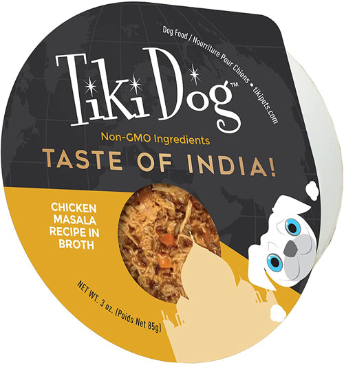 Tiki Pets Dog Taste of the World Indian Chicken Masala 3oz. (Case Of 4)