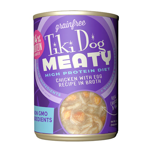 Tiki Pet Dog Mty Ckn Egg 12Oz Tiki Pets 8Pk (8 case)