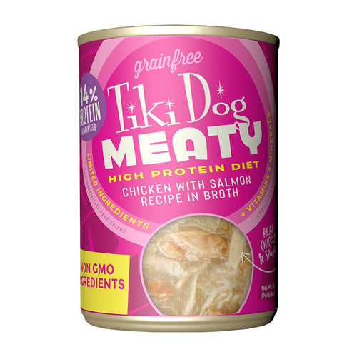Tiki Pet Dog Mty Ckn Smn 12Oz Tiki Pets 8Pk (8 case)