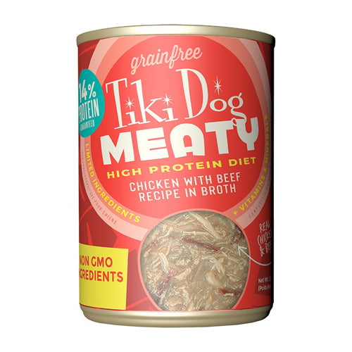 Tiki Pet Dog Mty Ckn Bf 12Oz Tiki Pets 8Pk (8 case)