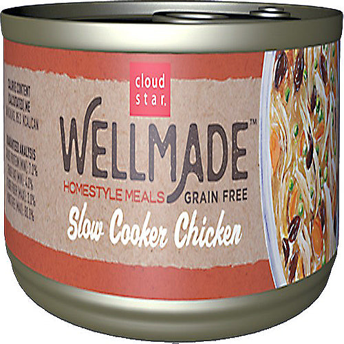 Cloud Star Wellmade Homestyle Meals Slow Cooker Chicken Recipe Grain-Free Canned Dog Food 3.5Oz