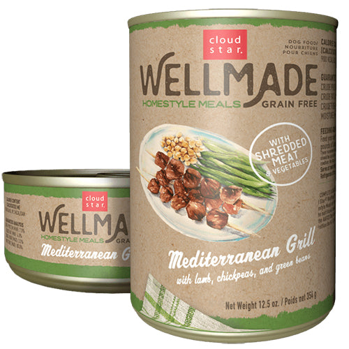 Cloud Star Wellmade Homestyle Meals Mediterranean Grill With Lamb Recipe Grain-Free Canned Dog Food 12.5Oz