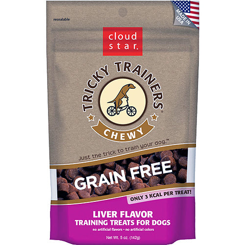 Cloud Star Dog Tricky Trainer Grain Free Chewy Liver 5Oz