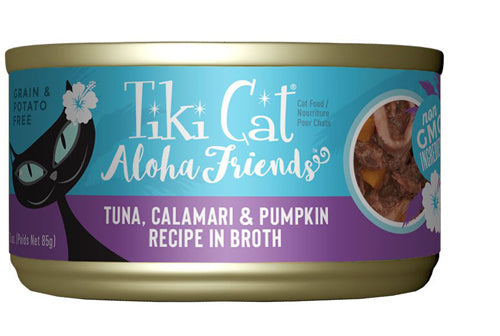 Tiki Pets Cat Aloha Tuna, Calamari & Pumpkin 3oz. (Case Of 12)