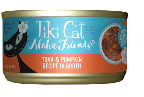 Tiki Pets Cat Aloha Friends Tuna and Pumpkin 3oz. (Case Of 12)