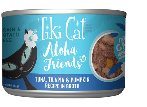Tiki Pets Cat Aloha Tuna, Tilapia & Pumpkin 5.5oz. (Case Of 8)