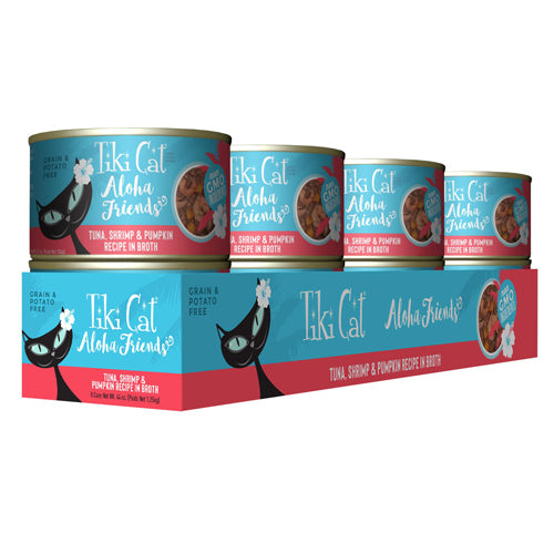 Tiki Pets Cat Aloha Friends Tuna and Shrimp 5.5oz. (Case Of 8)