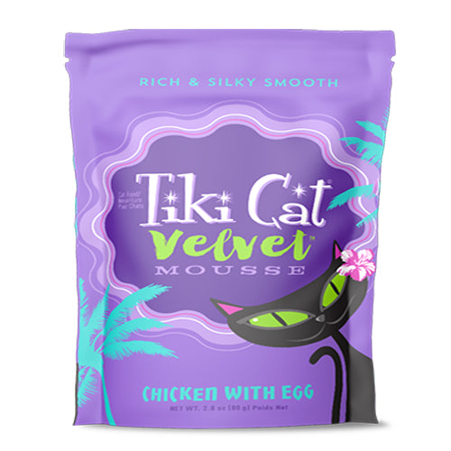Tiki Pets Cat Mousse Chicken Egg 2.8 Oz.(Case Of 12)