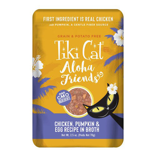 Tiki Pets Cat Aloha Chicken Pumpkin and Egg 2.5Oz (Case Of 12)