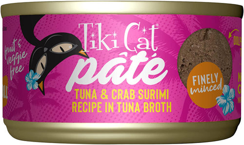 Tiki Pets Cat Grill Tuna & Crab Surimi Pate 2.8oz. (Case Of 12)