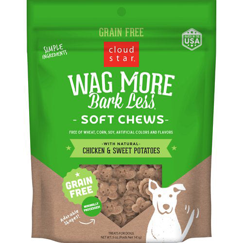 Cloudstar WAGMORE DOG GRAIN FREE SOFT & CHEWY CHICKEN 5OZ