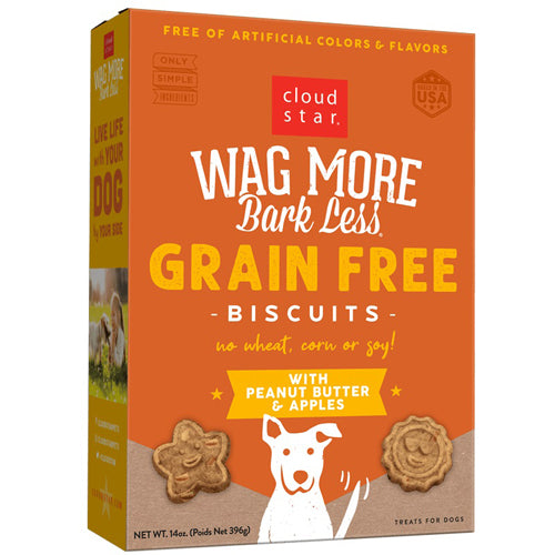 Cloudstar AGMORE DOG GRAIN FREE BAKED PEANUT BUTTER & APPLE 14OZ