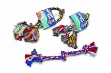 Booda 3-Knot Tug Rope Dog Toy 3 Knots Multi-Color Large