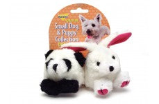 Booda Squatter Panda/Rabbit Small Dog & Puppy Toy Multi-Color Small 2 Pack