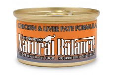 Natural Balance Pet Foods Chicken & Liver Pate Formula Canned Cat Wet Food 3 oz 24 Pack