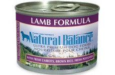 Natural Balance Ultra Premium Lamb Formula Canned Dog Food 6Oz