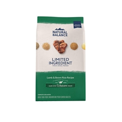 Natural Balance Pet Foods L.I.D Dry Dog Food Lamb Brown Rice, 1ea/24 lb