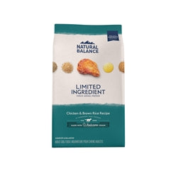 Natural Balance Pet Foods L.I.D Dry Dog Food Chicken Brown Rice, 1ea/24 lb