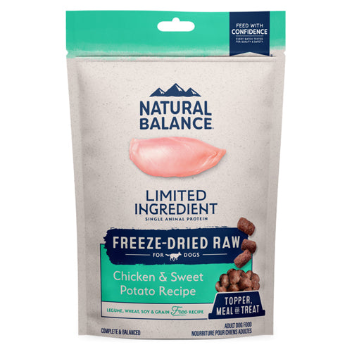 Natural Balance Pet Foods L.I.D. Freeze Dried Dog Food Chicken Sweet Potato 13 oz