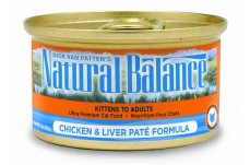 Natural Balance Pet Foods Chicken & Liver Pate Formula Canned Cat Wet Food 5.5 oz 24 Pack
