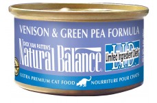 Natural Balance Lid Venison and Green Pea Canned Cat Food 24/5.5Oz