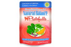 Natural Balance Pet Foods Platefulls Chicken & Pumpkin Formula in Gravy Cat Wet Food 3 oz 24 Pack