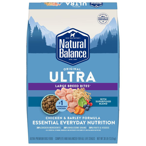 Natural Balance Pet Foods Ultra Large Breed Bites Chicken Dry Dog Food 30lbs