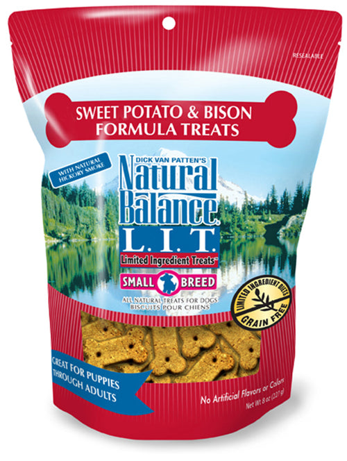 Natural Balance Pet Foods L.I.T. Sweet Potato & Bison Dog Treat 8 oz