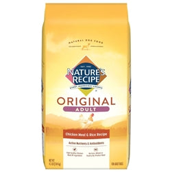 Natures Recipe Adult Dry Dog Food Chicken Meal Rice 4.5 Lb