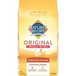 Natures Recipe Small Bites Dry Dog Food Chicken and Rice 4.5 Lb