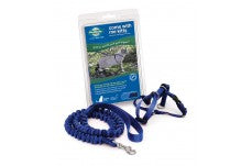 PetSafe Premier Come With Me Kitty Harness & Bungee Leash Combo Royal Blue, Navy Large
