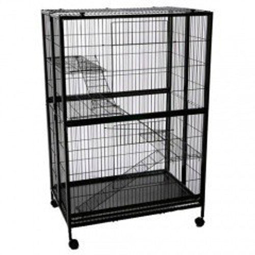 Marshall Pet Products Ferret Folding Mansion Home Black Extra-Large