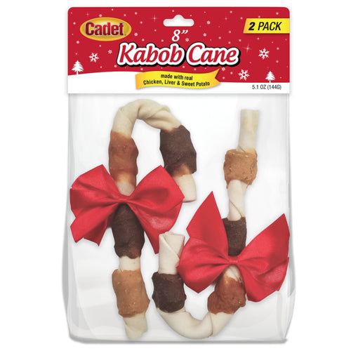 Cadet Kabob Cane 8 Inch (2Chew Pack)