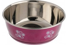 Ourpets Durapet Fashion Bowl Magenta-Large-Assorted Pattern