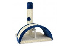 OurPets Beam & Bow Scratching Square Tan, Blue