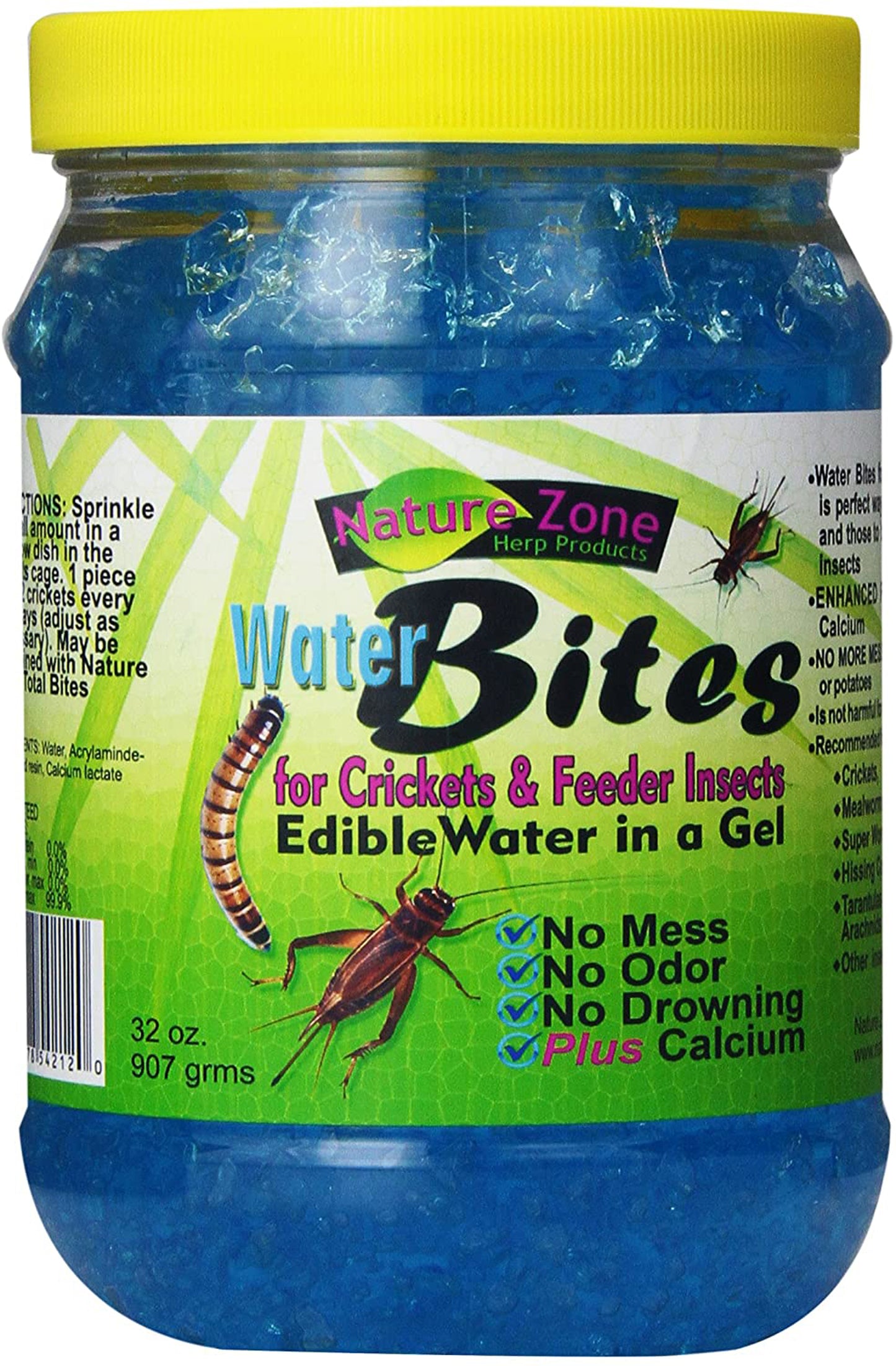Nature Zone Cricket Water Bites with Calcium 32 oz