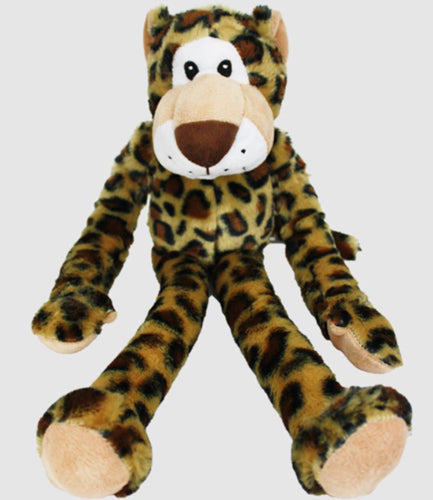 Multipet Swingin Safari Dog Toy Leopard Assorted 19 in