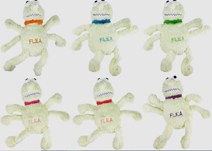Multipet Flea Bite Me Dog Toy Assorted Assorted 12 in