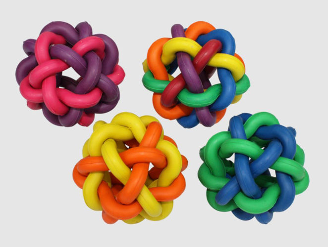 Multipet Nobbly Wobbly Dog Toy Assorted Medium 3in