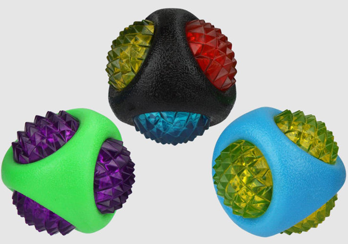 Multipet Doglucent TPR Dental Diamond Ball 3 inch