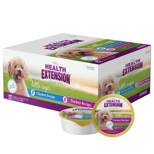 Health Extension Little Cups *Small Breed* Variety Box - Turkey/Chicken 3.5oz