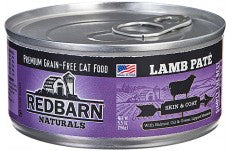 Redbarn Pet Products Naturals Lamb Pate Skin and Coat Canned Cat Wet Food 24Ea/5.5 Oz, 24 Pk