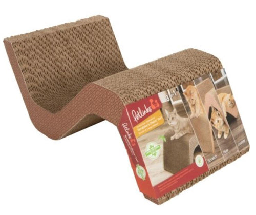 Petlinks Scratcher's Choice Curl Corrugate Cat Scratcher With Infused Catnip