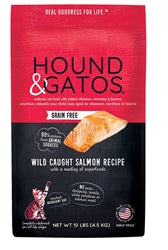 Hound & Gatos Cat Grain Free Salmon 10Lb