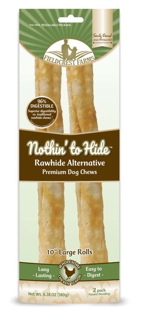 Fieldcrest Farms Nothin' To Hide Roll Dog Treat 10 in 2 Pack