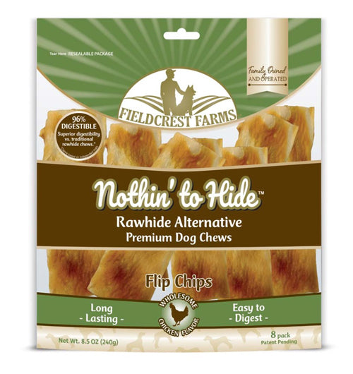 Fieldcrest Farms Nothin' To Hide Flip Chips Dog Treat 8.5 oz 8 Pack