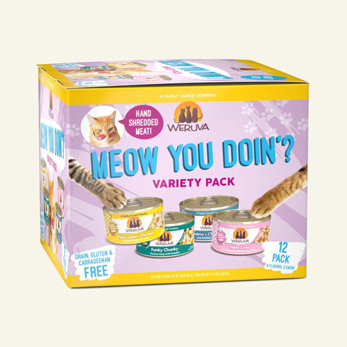 Weruva Cat Meow You Doin'? Variety Pack 3oz. (Case Of 12)