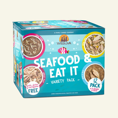 Weruva Cat Seafood & Eat It! Variety Pack 3oz. (Case Of 12)