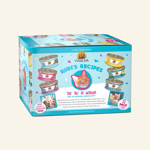 Weruva Cat Rudi's Recipes Variety Pack 5.5oz (Case Of 12)