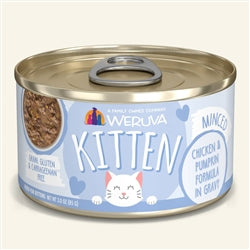 Weruva Kitten Chicken, Tuna & Pumpkin Formula in Gravy 3oz. (Case Of 12)